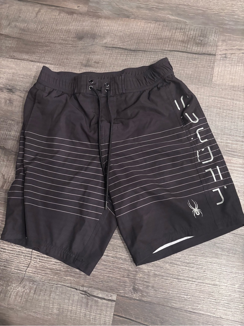 Spyder Black Swim/Board Shorts with White Accents